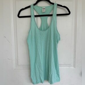 PINK Victoria’s Secret Mint Green Racerback Tank Top size S